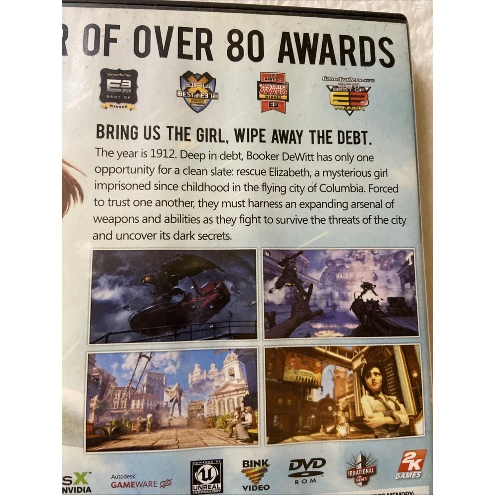 BIOSHOCK INFINITE PC DVD Game CIB Manual‎ Mature